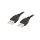 CABLE USB 2.0 LANBERG MACHO/MACHO 0.5M NEGRO - CA-USBA-20CU-0005-BK