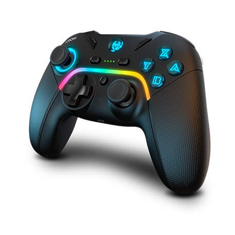 Krom NXKROMKAYROS mando y volante Negro Bluetooth Gamepad Analógico/Digital Android, Nintendo Switch, PC, iOS