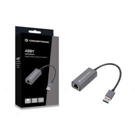 ADAPTADOR CONCEPTRONIC USB 3.0 - ETHERNET GIGABIT - ABBY08G