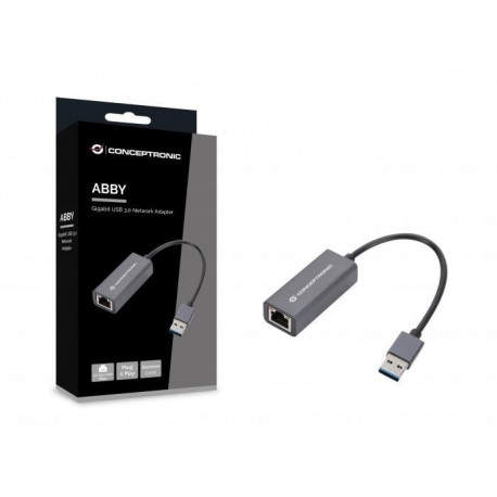ADAPTADOR CONCEPTRONIC USB 3.0 - ETHERNET GIGABIT - ABBY08G