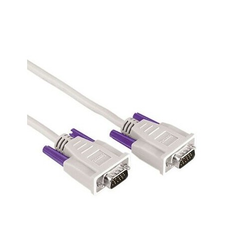 Hama Monitor VGA Connecting Cable, 15-pin HDD male - 15 pin HDD male, 5.0 m 5m VGA (D-Sub) VGA (D-Sub) Gris cable VGA - 00042092