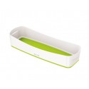 Leitz 52581054 caja de almacenaje Bandeja de almacenamiento Rectangular ABS sintéticos Verde, Blanco