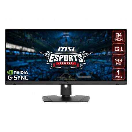 MSI Optix MPG341QR 86,4 cm (34'') 3440 x 1440 Pixeles UltraWide Quad HD LCD Negro - 9S6-3DB79T-009