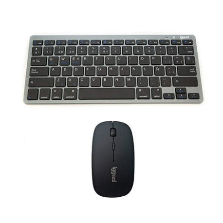 iggual IGG316917+IGG316771 teclado Bluetooth QWERTY Gris