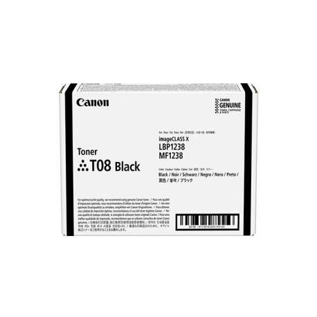 Canon TONER T08 BLACK cartucho de tóner 1 pieza(s) Original Negro - 3010C006AA
