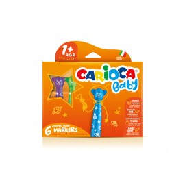 Carioca Teddy Marker 1+ rotulador Extra-grueso Multicolor 6 pieza(s) - 42815