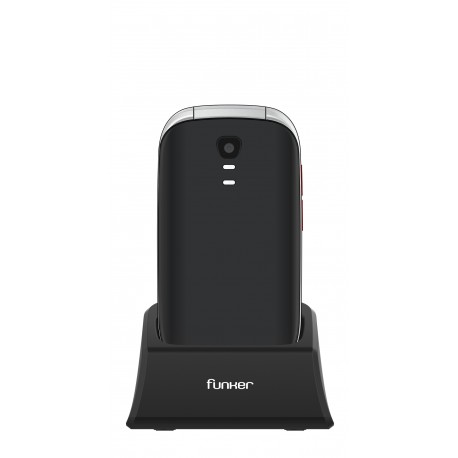 Funker E200 MAX AUDIO 2 7,11 cm (2.8'') 114 g Negro Teléfono para personas mayores