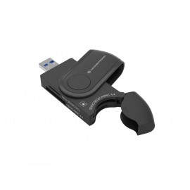 Conceptronic StreamVault BIAN04B lector de tarjeta USB 3.2 Gen 1 (3.1 Gen 1) Type-A Negro