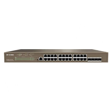 IP-COM Networks G5328P-24-410W switch Gestionado L3 Gigabit Ethernet (10/100/1000) Energía sobre Ethernet (PoE) 1U Negro