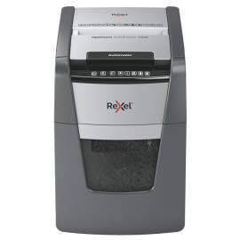 Rexel AutoFeed+ 100M triturador de papel Corte cruzado 55 dB 22 cm Negro, Gris