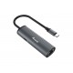 Equip 133486 hub de interfaz USB Tipo C 1000 Mbit/s Negro, Gris