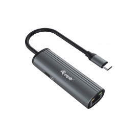 Equip 133486 hub de interfaz USB Tipo C 1000 Mbit/s Negro, Gris