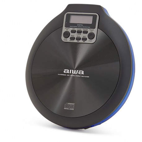Aiwa PCD-810BL reproductor de CD Reproductor de CD portátil Negro, Azul