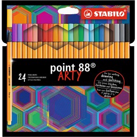 STABILO point 88 ARTY rotulador de punta fina Multicolor 24 pieza(s) - 1064172