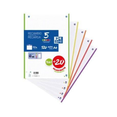 Oxford 400148310 papel de cuaderno 210 x 297 mm (A4) 120 hojas