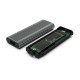 Ewent EW7025 caja para disco duro externo Caja externa para unidad de estado sólido (SSD) Gris M.2