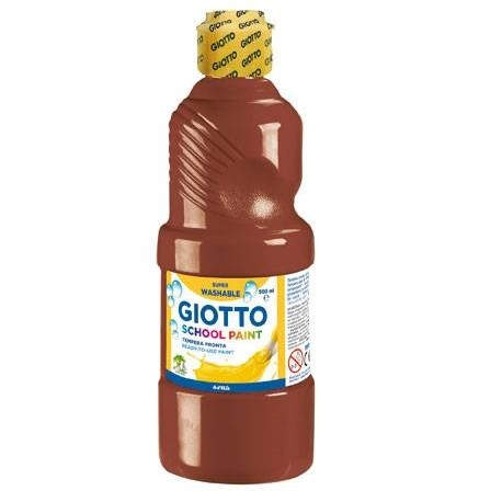 Giotto School Paint pintura a base de agua Marrón 500 ml Botella 1 pieza(s)