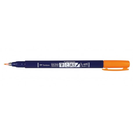 Tombow Fudenosuke pluma fuente Naranja 1 pieza(s)