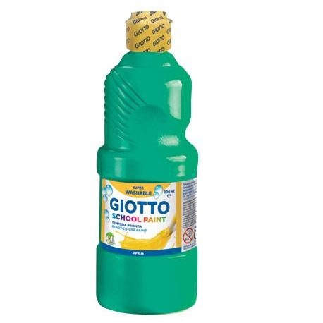 Giotto School Paint pintura a base de agua Verde 500 ml Botella 1 pieza(s)