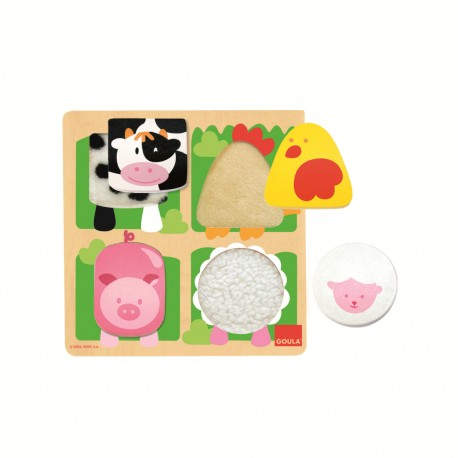 Goula 53011 puzzle Rompecabezas de figuras 4 pieza(s) Animales