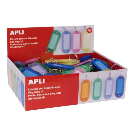 APLI 17134 etiqueta de impresora Azul, Verde, Lila, Naranja, Rojo, Amarillo
