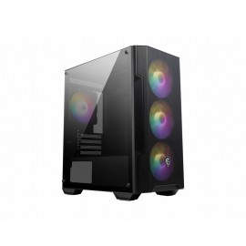 MSI MAG FORGE M100A carcasa de ordenador Micro Torre Negro, Transparente