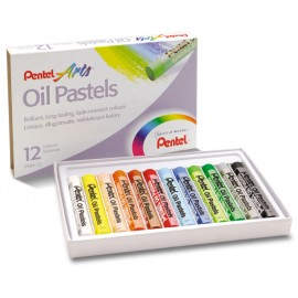 Pentel PHN-12 pastel Pastel al óleo Multicolor 12 pieza(s)