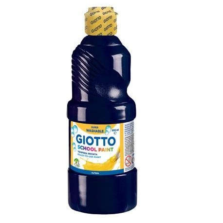 Giotto School Paint pintura a base de agua Negro 500 ml Botella 1 pieza(s)