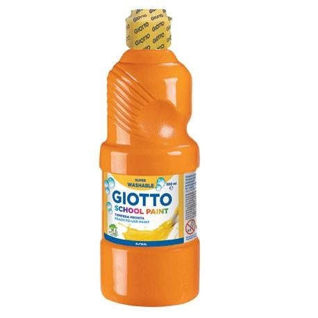 Giotto School Paint pintura a base de agua Naranja 500 ml Botella 1 pieza(s)