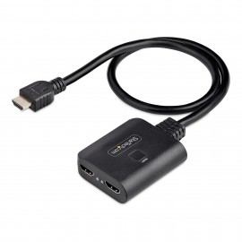 StarTech.com Divisor HDMI de 2 Puertos - Multiplicador HDMI 2.0 de 2 Puertos 4K60