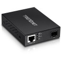 Trendnet TFC-PGSFP convertidor de medio 2000 Mbit/s Negro