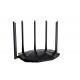 Tenda TX2 Pro router inalámbrico Gigabit Ethernet Doble banda (2,4 GHz / 5 GHz) Negro