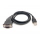 Equip 133391 cable de serie Negro 1,5 m USB tipo A DB-9