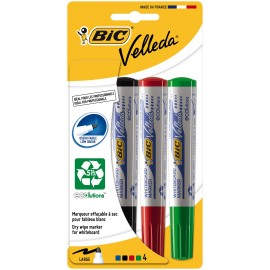 BIC 3086120027742 rotulador Negro, Azul, Verde, Rojo 4 pieza(s)