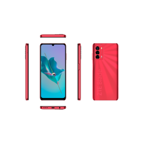ZTE BLADE V40 VITA ROJO 4G / 6,745 HD+ / OC 1,6GHZ / 128GB ROM / MEMORY FUSION TECHNOLOGY 4GB / 48+2+2MP