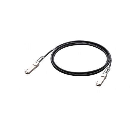 Allied Telesis AT-QSFP28-1CU cable Serial Attached SCSI (SAS) 1 m 25,8 Gbit/s Negro, Plata