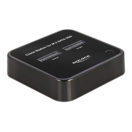DeLOCK 64178 base de conexión para disco duro USB 3.2 Gen 2 (3.1 Gen 2) Type-C Negro