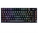ASUS Azoth teclado USB + RF Wireless + Bluetooth QWERTY Inglés Metálico - 90MP0316-BKSA00