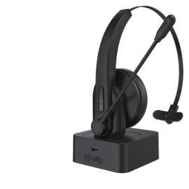 Celly SWHEADSETMONO Auriculares Inalámbrico Diadema Oficina/Centro de llamadas Bluetooth Base de carga Negro