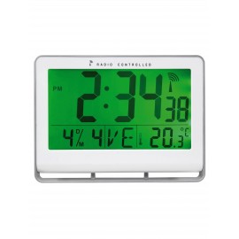 Alba HORLCDNEO reloj de repisa o sobre mesa Reloj de sobremesa digital Rectangular Plata