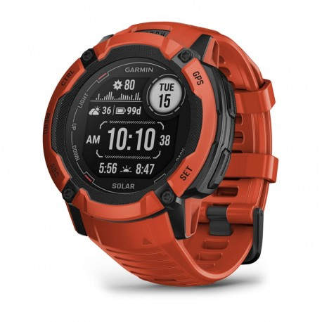 Garmin Instinct 2X Solar 2,79 cm (1.1'') MIP 50 mm Rojo GPS (satélite)