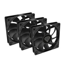 NATEC Oxal 120 Carcasa del ordenador Ventilador 12 cm Negro 3 pieza(s)