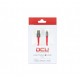DCU Advance Tecnologic 34101285 cable USB 200 m USB 2.0 USB A Lightning Negro, Rojo