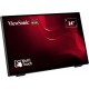 Viewsonic TD2465 pantalla de señalización Panel plano interactivo 61 cm (24'') LED 250 cd / m² Full HD Negro Pantalla táctil