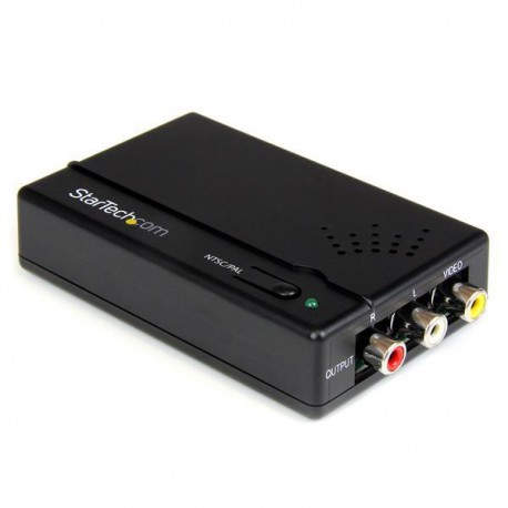 Adaptador Conversor Escalador HDMI® a Vídeo Compuesto RCA Audio Estéreo - Convertidor NTSC PAL