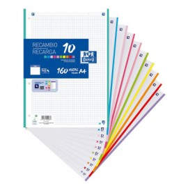 Oxford 400106627 papel de cuaderno 210 x 297 mm (A4) 160 hojas