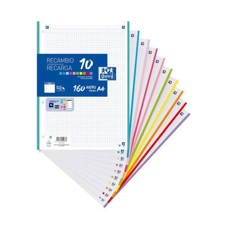 Oxford 400106627 papel de cuaderno 210 x 297 mm (A4) 160 hojas