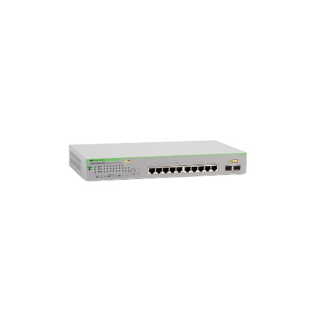 Allied Telesis GS950/10PS Gestionado Gigabit Ethernet (10/100/1000) Energía sobre Ethernet (PoE) Verde, Gris