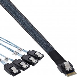 InLine 27646A cable Serial Attached SCSI (SAS) 0,5 m 12 Gbit/s Negro