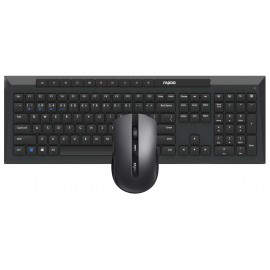 Rapoo 8210M teclado Ratón incluido Bluetooth QWERTY Negro
